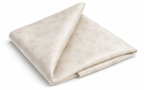 Suitable Silk Pocket Square Flower Off White Product