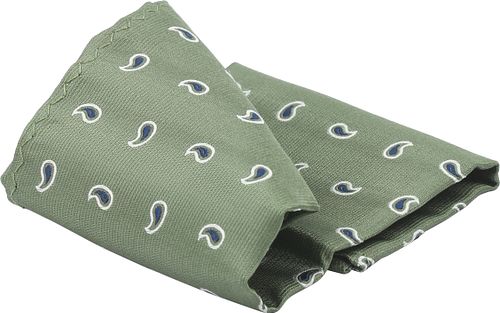 Suitable Silke Lommetørklæde Paisley Grøn Product