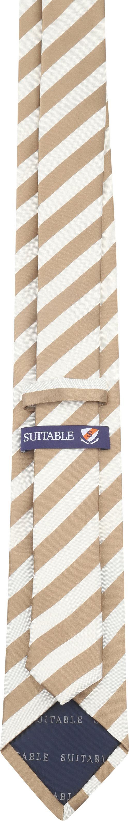 Suitable Slips Silke Stribe Beige Product / Achterkant