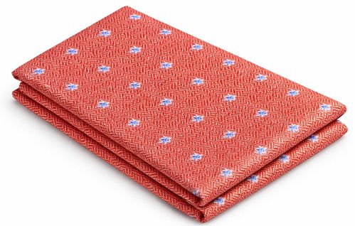 Suitable Zijde Pochet Blue Star Rood Product