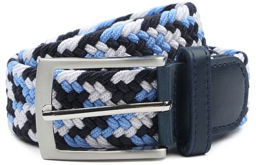 Suitable Ceinture tissée Marine Bleu