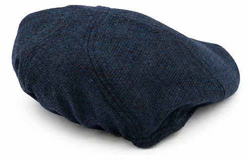 Suitable Flat Cap Wool Twill Navy