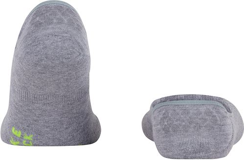 Falke Cool Kick Chaussettes Invisibles Antidérapantes Noir-Gris Product / Achterkant