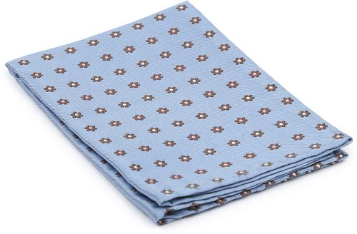 Geeignete Seidenkrawatte Blau Print Flower Product