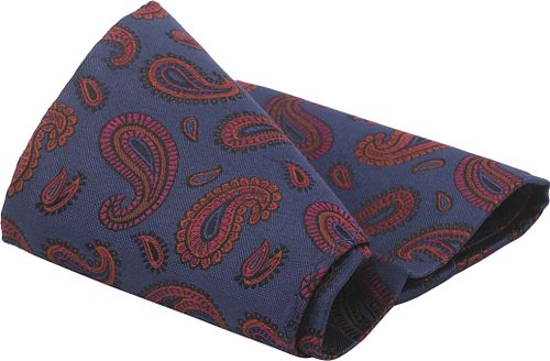 Suitable jedwabna poszetka Paisley granatowa Product