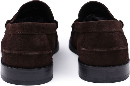 Suitable Penny Loafers Suede Brun