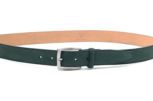 Suitable Riem Suède Leer Donkergroen Product / Detail