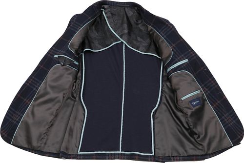 Suitable Respect Blazer Montreal Pane Flex Navy Product / Detail