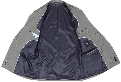 Suitable Costume Lucius Birdseye Mix Laine Gris Product / Detail