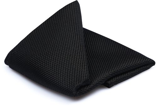 Suitable Silk Pocket Square Black Product