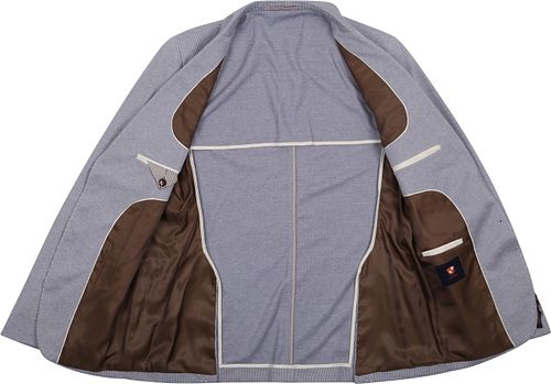 Suitable Anzug Flex Pied De Poule Blau Product / Detail