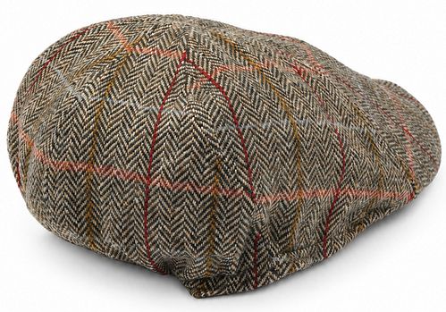 Suitable Flat Cap Wool Check Groen