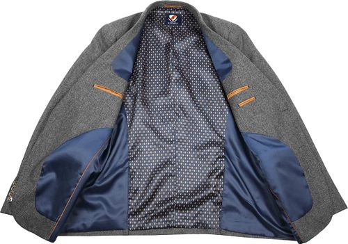 Suitable Blazer Nibe Grijs Herringbone Product / Detail