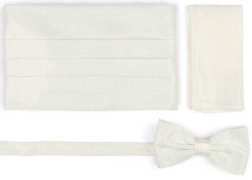 Set de fajín y pochette de esmoquin Suitable en blanco roto Product