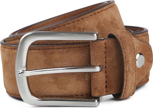 Suitable Cintura in Pelle Scamosciata Cognac Product