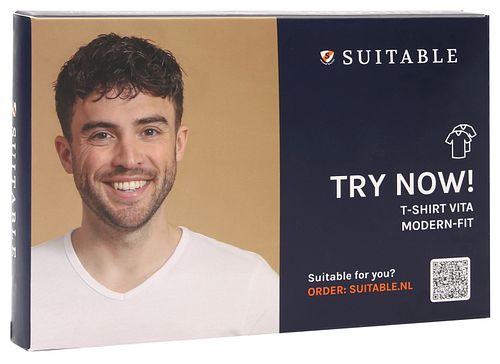 Prøv Nu! Suitable T-shirt Hvid V-hals Vita Verpakking