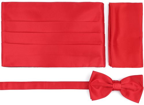 Set de fajín y pañuelo de bolsillo Suitable rojo Product