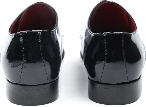 Giorgio Blankpoliertes Lackleder Schwarzer Schuh Product / Achterkant