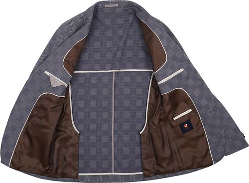 Traje Suitable Flex de cuadros azul Product / Detail