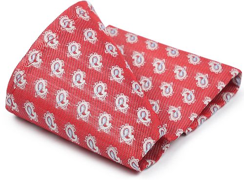 Suitable Silk Necktie Red Print Product
