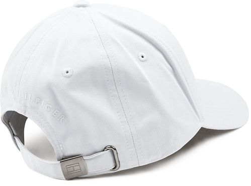 Tommy Hilfiger Cappellino in twill bianco Product / Achterkant