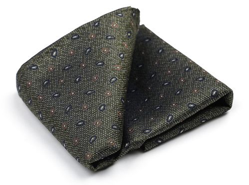 Passande Sidenficka Små Paisley Oliv Product