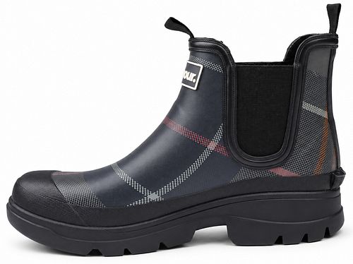Barbour Nimbus Wellingtons Boot Classic Tartan Marinblå