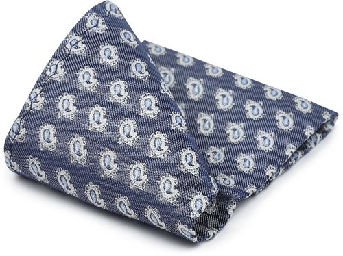 Suitable Pochette de Costume Soie Bleu Print Product