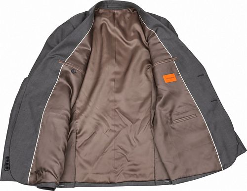 Suitable Costume Sharkskin Laine Taupe