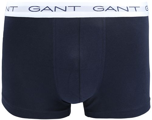 Gant Boxershorts Trunk 3-Pakke Marineblå Hvit Rød