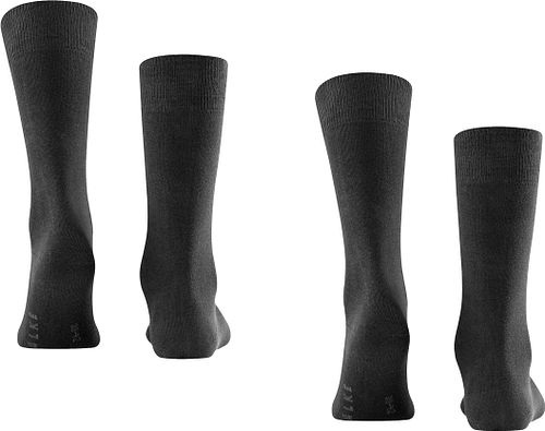FALKE Calcetines Swing 2-Pack Antracita Product / Achterkant