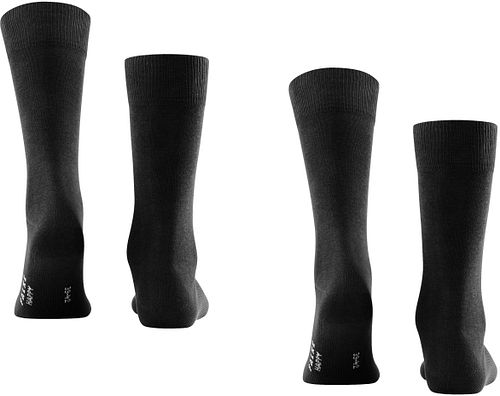 Calcetines Falke Happy (pack de 2) en negro Product / Achterkant