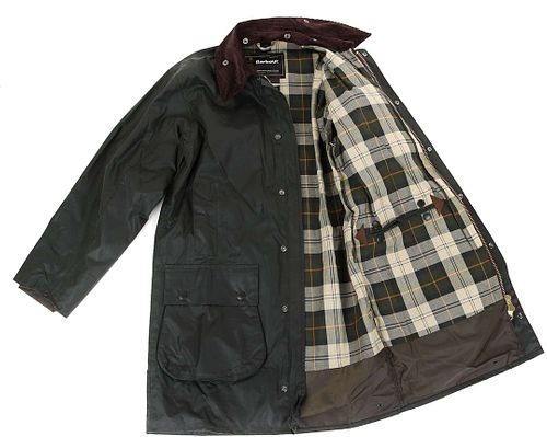 Barbour Border Wax Jas Groen Product / Detail