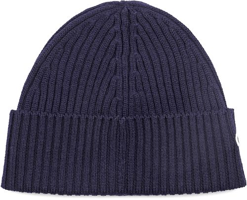 Gorro de punto de lana Lacoste en azul marino Product / Achterkant