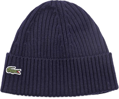 Granatowa dzianinowa czapka Lacoste Product