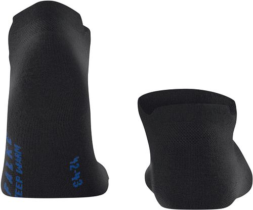 Falke Hold Varm Sneakersokker Sort 3000 Product / Achterkant