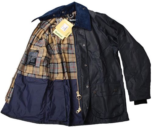 Barbour Bedale Wax Jas Donkerblauw Product / Detail