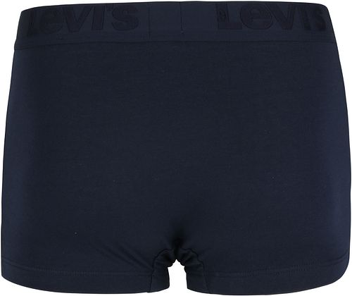 Levi's Boxershorts 3-Pack Ensfarvet Mørkeblå Product / Achterkant