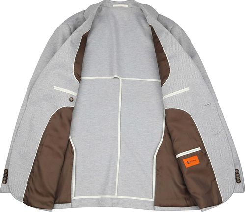 Suitable Sports Jacket Face Print Mist Grey Product / Detail