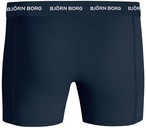Bjorn Borg Boxers Cotton Stretch 3-Pack Noir Bleu Product / Achterkant