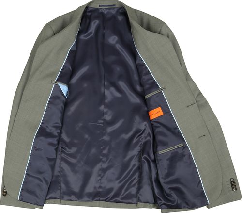 Suitable Toulon Suit Wool Olive Product / Achterkant