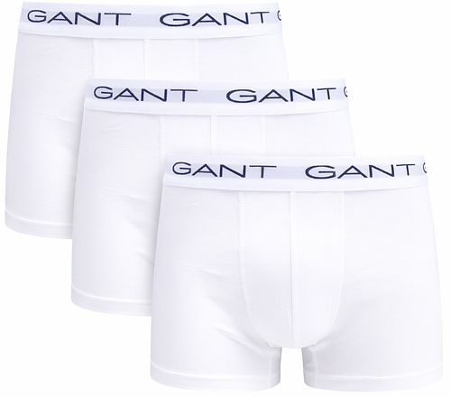 Gant Boxershorts Trunk 3-Pakke Hvit