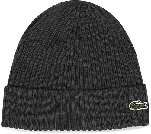 Czarna dzianinowa czapka Lacoste z wełny Product
