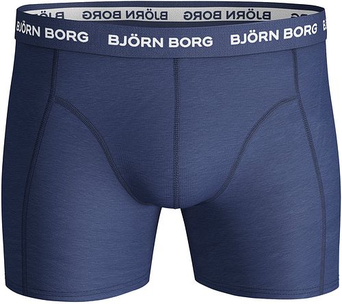 Bjorn Borg Boxershorts 3-pak Ensfarvet Blå Product