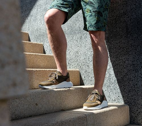 Suitable Sneaker i Mørkegrøn Model / Voorkant