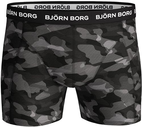 Bjorn Borg Cotton Stretch Boxershorts 3er-Pack Schwarz Grau Product / Detail
