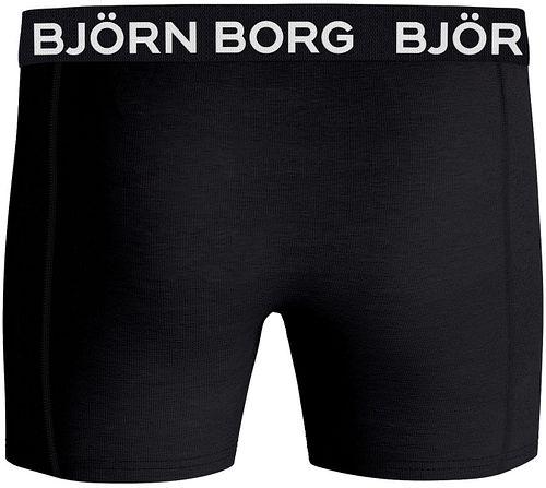 Björn Borg Boxershorts Cotton Stretch 5-Pack Blauw Product / Achterkant