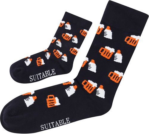 Suitable Chaussettes Courtes Père Fils Bleu Foncé