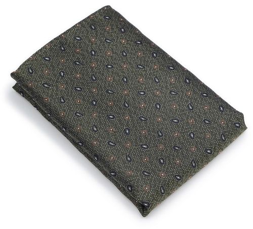 Suitable Zijde Pochet Small Paisley Olive Product