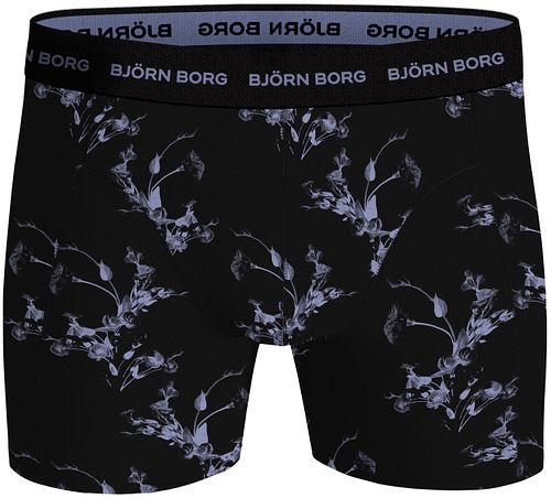 Bjorn Borg Boxershorts Cotton Stretch 3-Pak Sort Blå Product